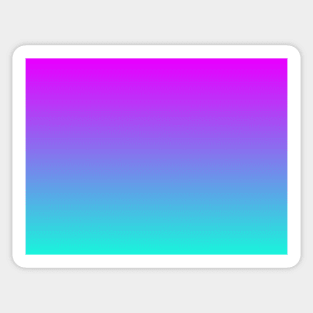 Turquoise and Pink Ombre Sticker